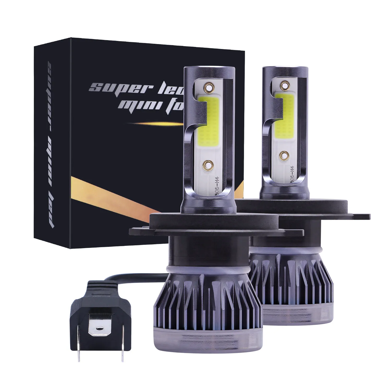 2019 New 2PCS H7 LED 12000LM/PAIR Mini Car Headlight Bulbs H1 H8 H4 H11 Headlamps Kit 9005 HB3 9006 HB4 Auto Lamps | Автомобили и