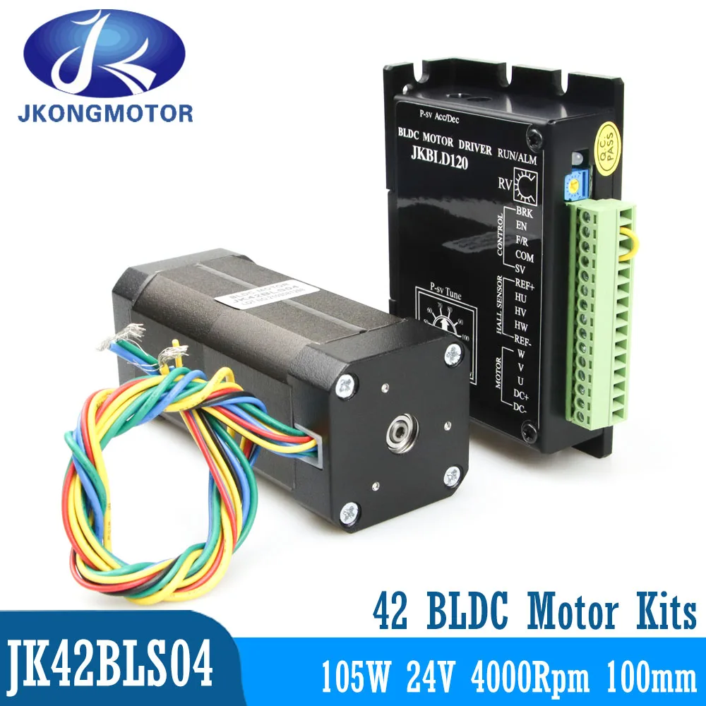 

Двигатель Jkongmotor 42BLS04 24В 105Вт
