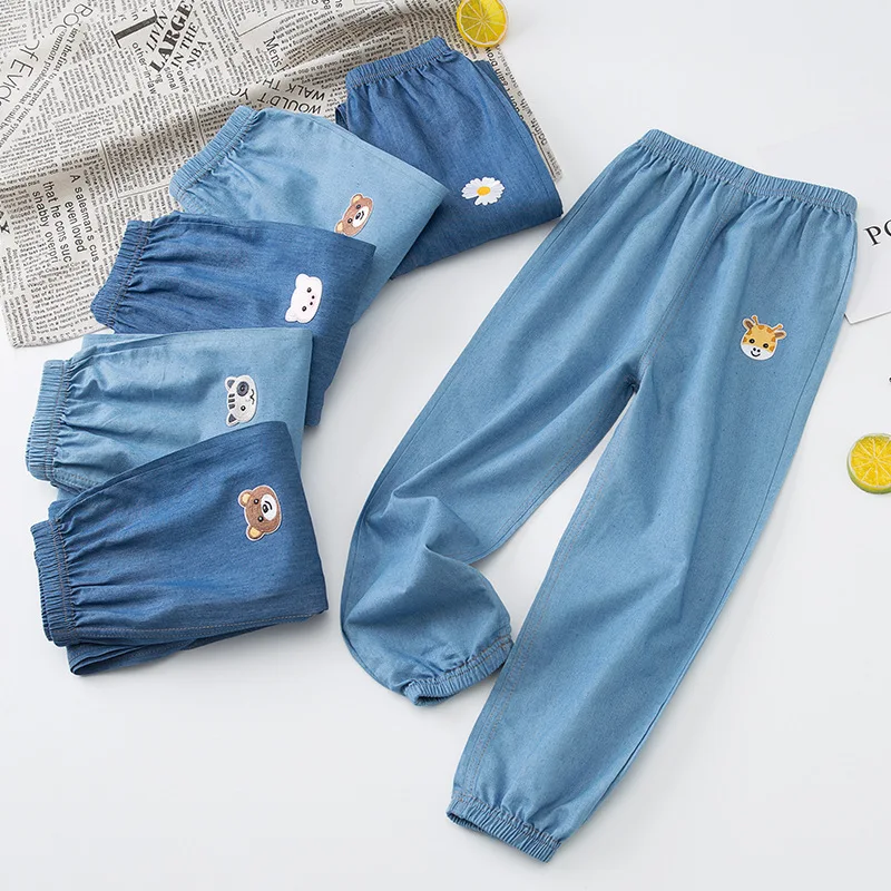 Детские повседневные брюки 2020 летние от комаров модные детские мягкие хлопковые