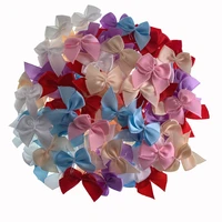 50pcs handmade mini satin ribbon bows for christmas bows gift craft wedding party sewing diy decorations
