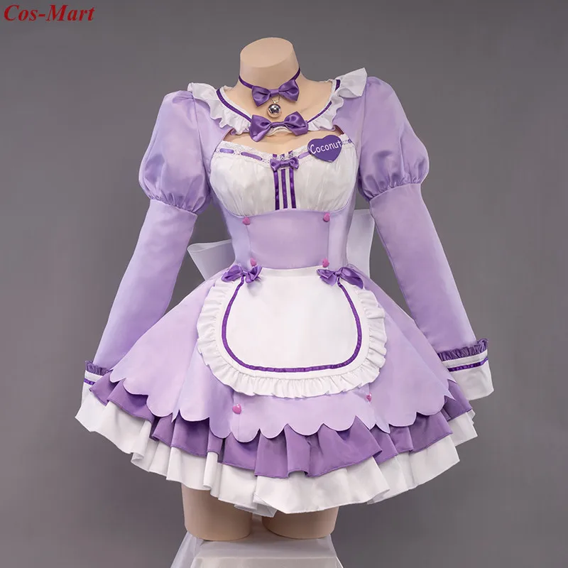 

Новое поступление игры NEKOPARA кокосовое Косплей Костюм Мода милый фиолетовый наряд горничной костюмы на Хэллоуин вечерние Одежда для ролевы...