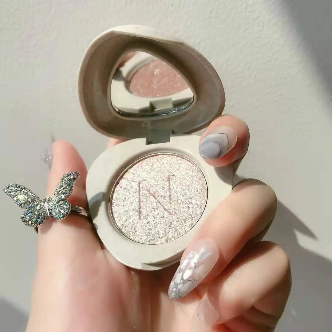 

Sparkling Cobblestone Shape Eyeshadow Matte Shimmer High Pigment Waterproof Long Lasting Easy to Wear Single Shiny Eye Makeup