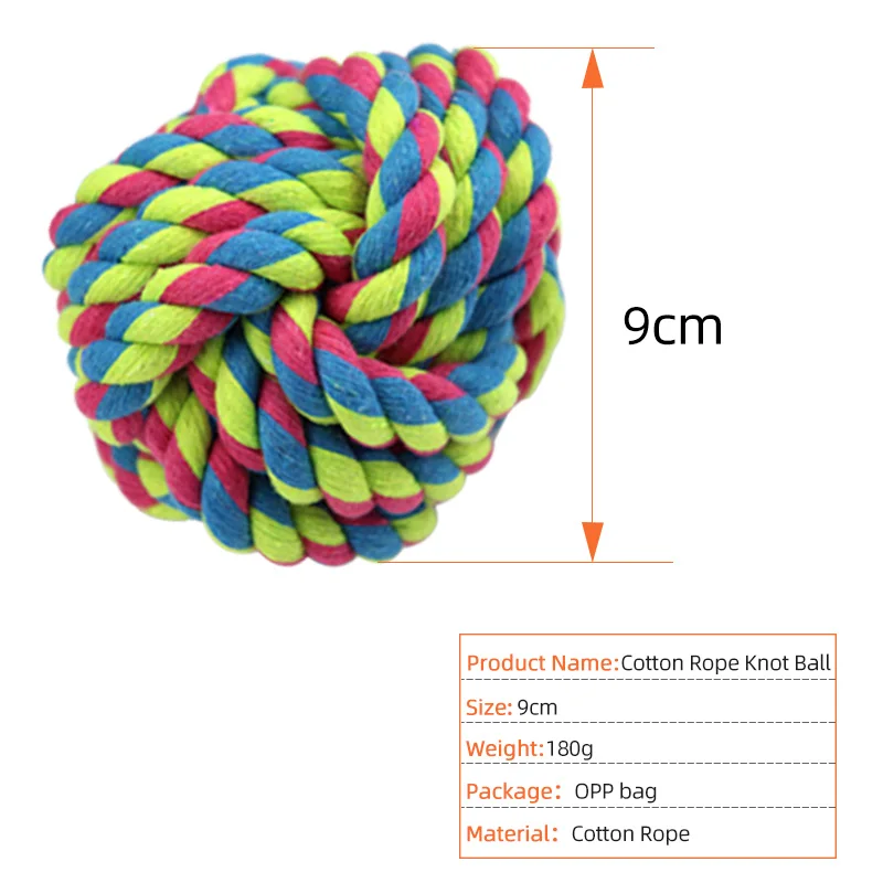 Mosodo собака игрушки щенок жевать прорезывания зубов хлопковая Веревка Узел