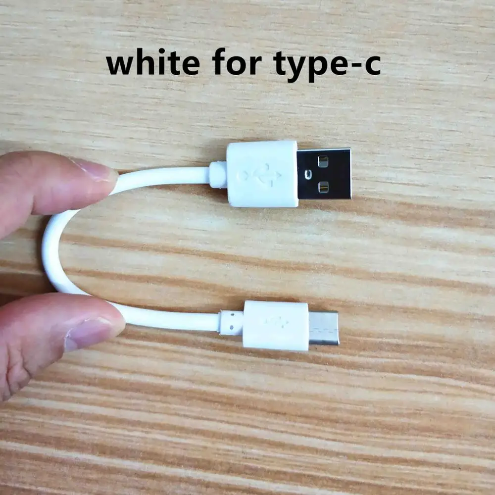 white for type-c 15 см короткий микро-usb кабель type-c зарядный кабель для Iphone 5S 6 6s 7 Plus Xiaomi samsung для huawei Android кабель для зарядного устройства - Цвет: white for type-c