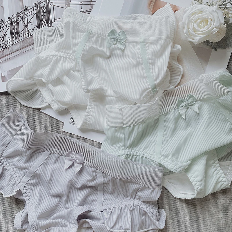 

Underwear female lace side thin sexy sweet cute girl mesh gauze cotton triangle briefs seamless women's low waist panties