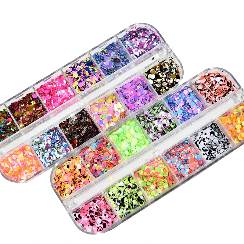 12 шт./кор. порошок для ногтей сетка УФ гель лак Блеск чешуйчатого льда супер