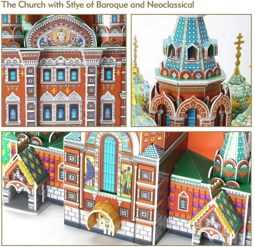 St. Basil's Cathedral 3D пазл Красная площадь русская архитектура здание церкви