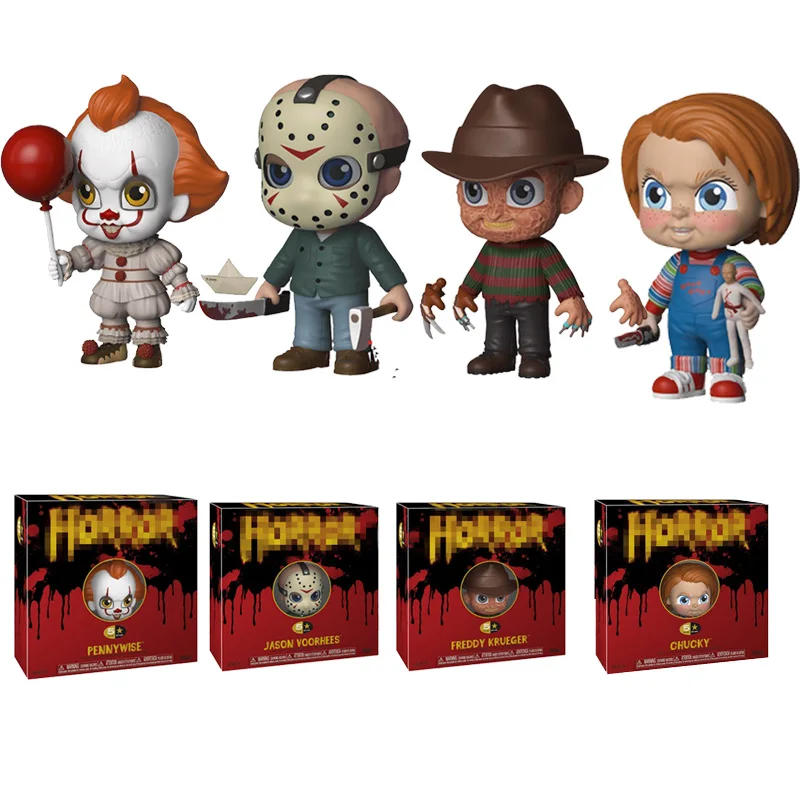4 8 дюймовая кукла Bighead в стилях Pennywise Freddy Krueger Chucky Jason Voorhees экшн коллекционная