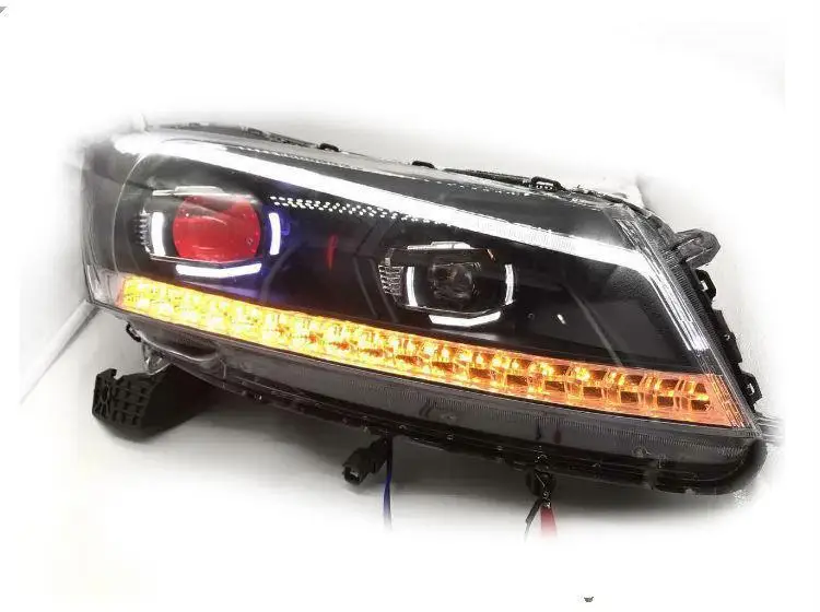 Наружные Drl Luces Assessoires Neblineros Led Para Авто Cob дневные ходовые фары автомобильные фары в сборе 08 для Honda Accord