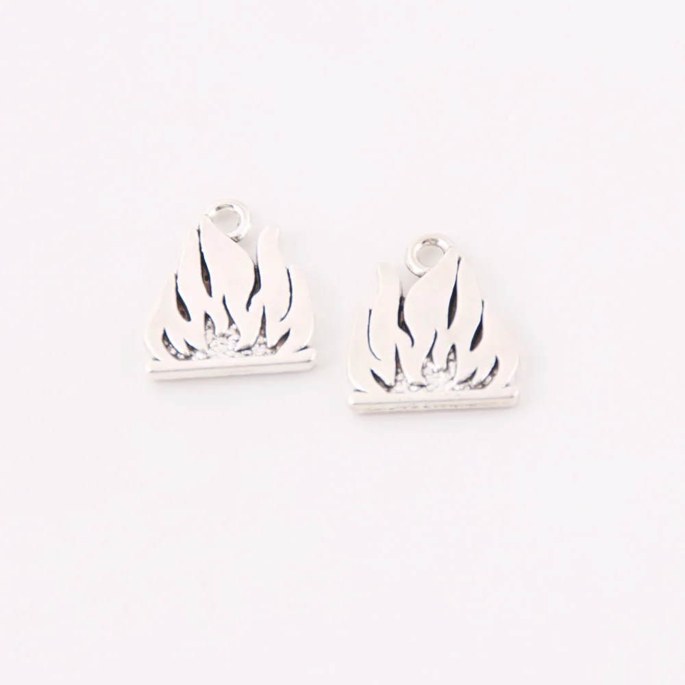 20 шт серебряный цвет Огнетушитель Подвески пламя кулоны инструмент DIY ручной