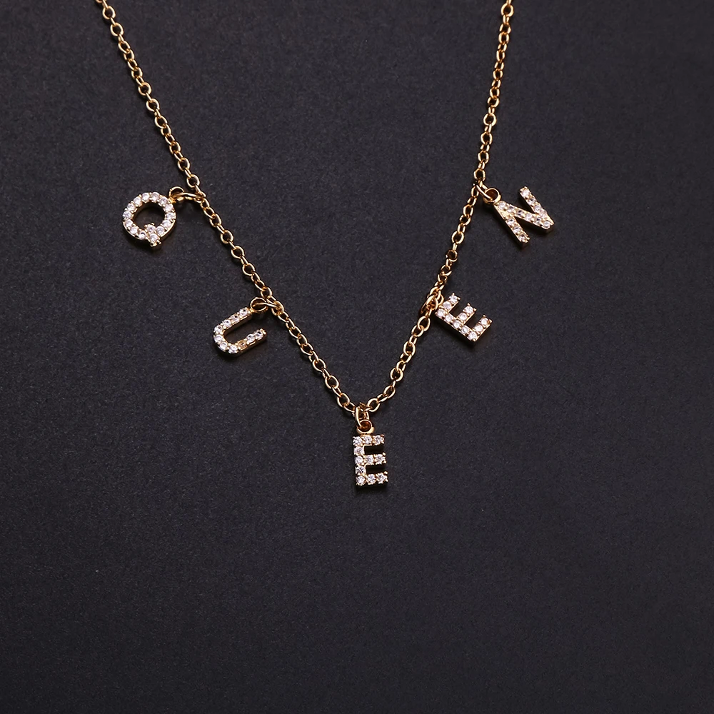 Ожерелье DOREMI женское с именем из циркония 6 мм | Украшения и аксессуары