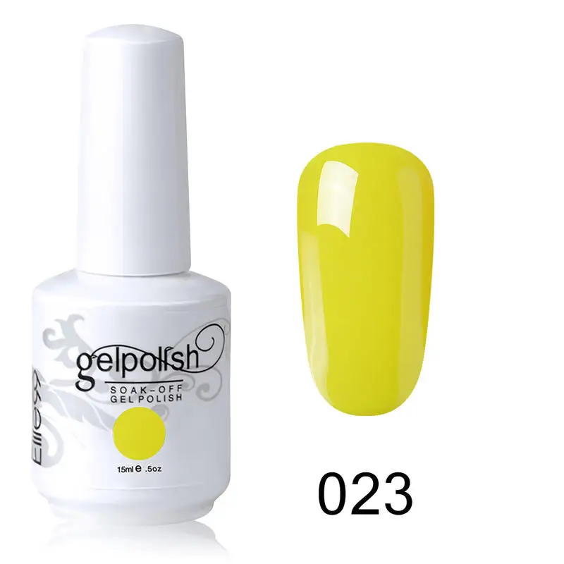 

Elite99 15ml Yellow Series Gel Nail Polish Soak Off Gel Varnish GelLak Semi Permanent UV Gel Polish Nail Art Enamel Lacquer