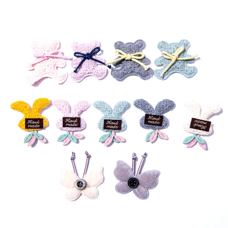 

Аппликации для волос Детские, 20 шт./лот, с изображением медведя из мультфильма