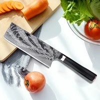 7 inch professional nakiri cleaver vegetable knife vg10 73 layers damascus super steel japanese chef filleting utility knife