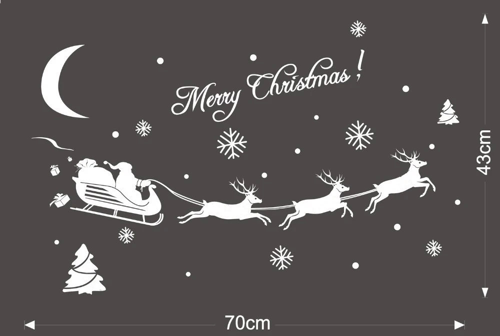 Рождественские наклейки рождественские украшения для дома Arvore Natal Kerstdorp