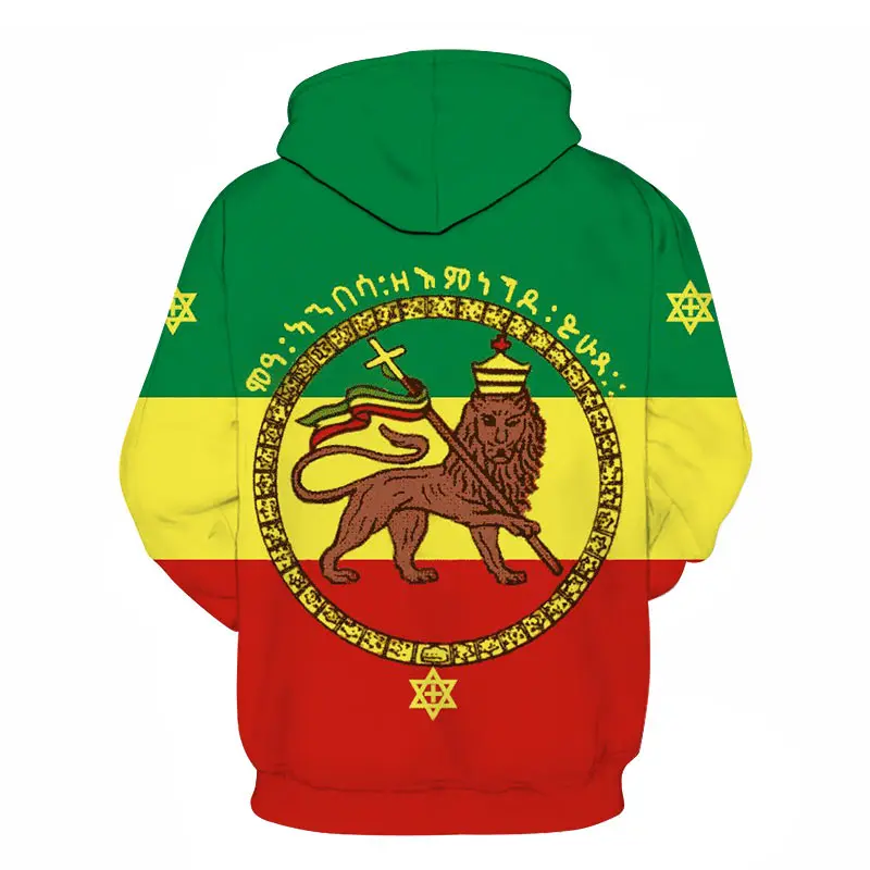 Толстовка мужская с 3D-принтом медведя свитшот национальным флагом России