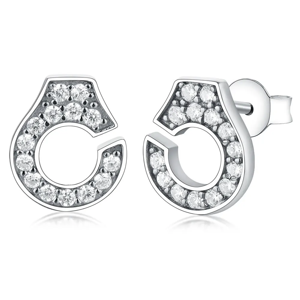 2019 известный французский серьги гвоздики Аутентичные 925 пробы серебряные