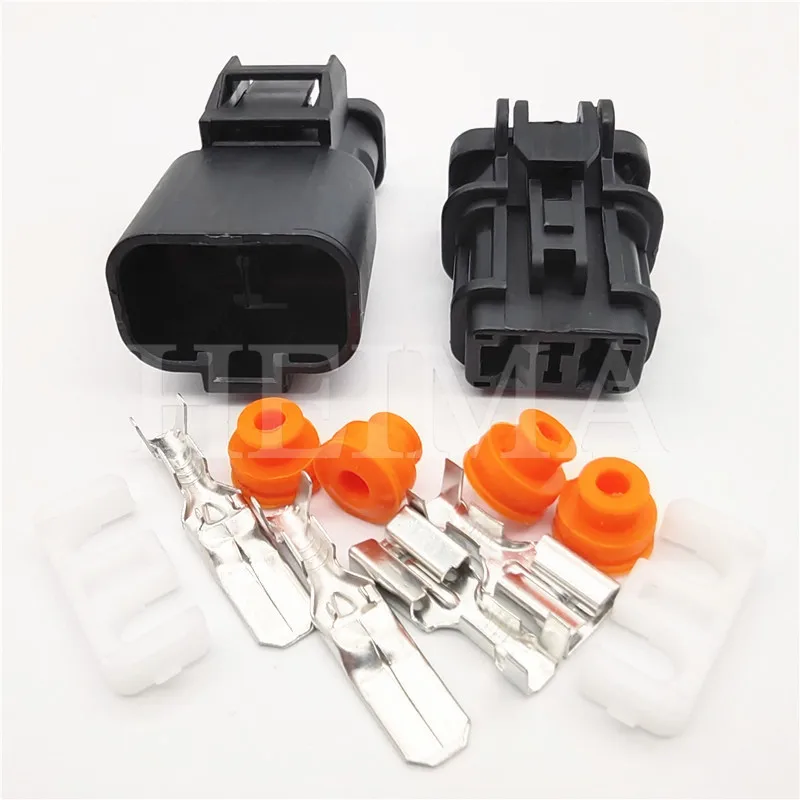 10 комплектов Водонепроницаемые электрические штекеры с 2 контактами 6 3 мм 7123-6423-30