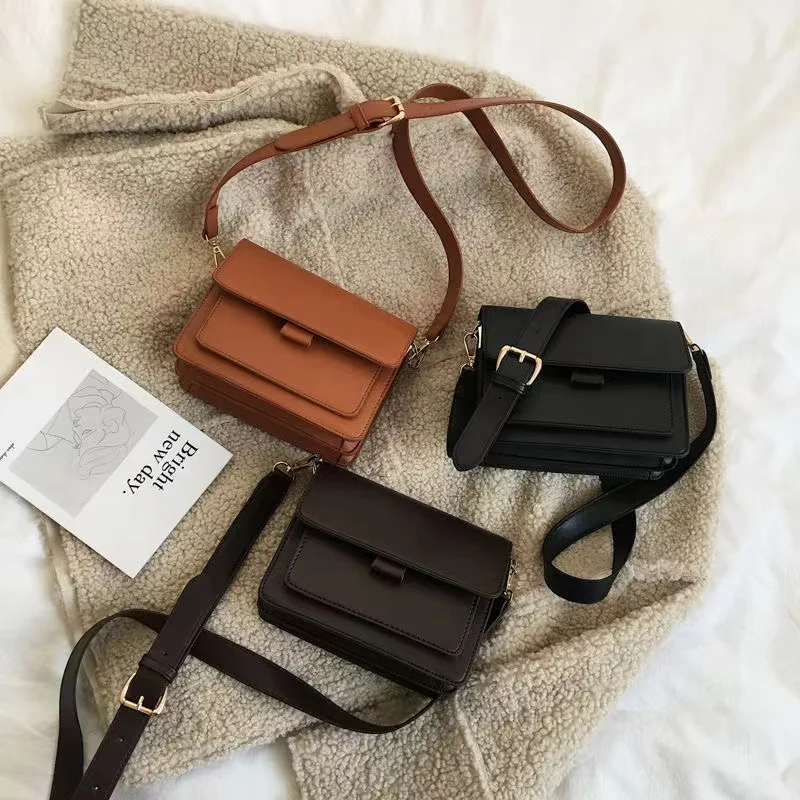 

Fashion Brand Women's Small Crossbody Bag Lightweight PU Leather Messenger Bag Flap Handbag Purse Summer Travel Bag for Female