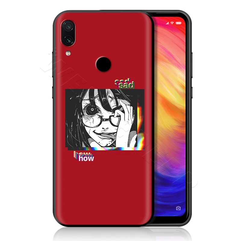 Грустно аниме эстетика vaporwave чехол для Xiaomi Redmi 4A 4X5 5A 6 6A 7 7A S2 Примечание Go K20 Pro Plus премьер-8 T - Цвет: 6