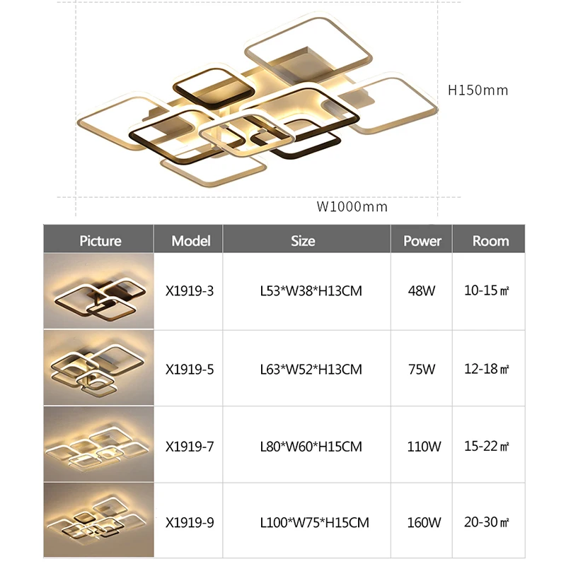 

Gray/White/Black Modern led Ceiling lights for Bed room Living room light Creative led Ceiling light lampara techo ceiling lamp