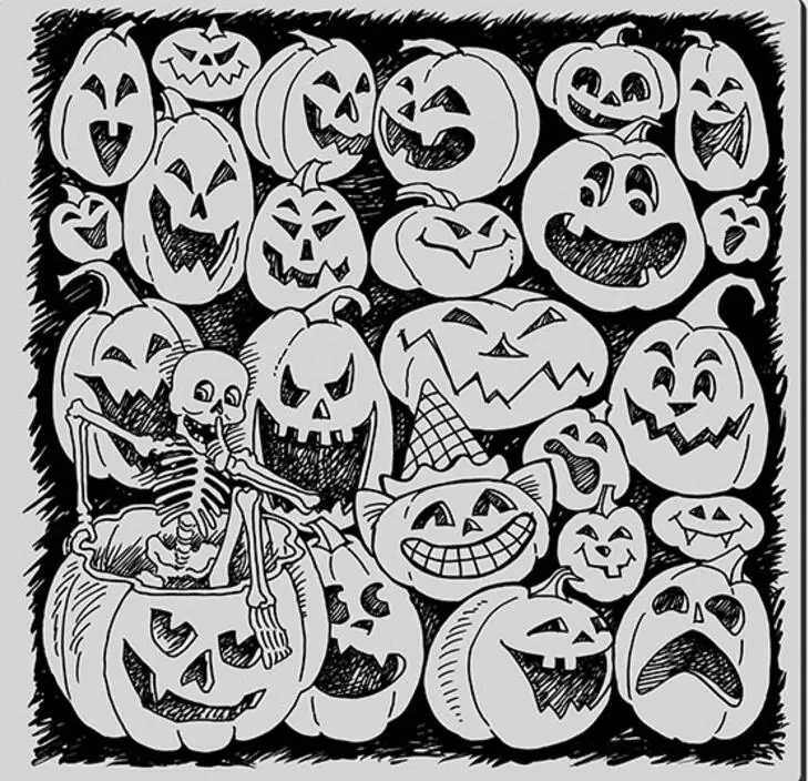 Хэллоуин Тыква прозрачный силиконовый штамп/печать для DIY Скрапбукинг/альбом