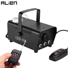 Мини-дымовая противотуманная машина ALIEN 400 Вт, дискотека, DJ, вечерние, праздничные, свадебные бар, Рождество, беспроводной пульт дистанционного управления, Fogger с RGB, светодиодный светильник