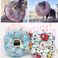 new elizabeth protective ring fabric soft cotton filled pet cat dog collar anti bite neck collar elizabeth circle