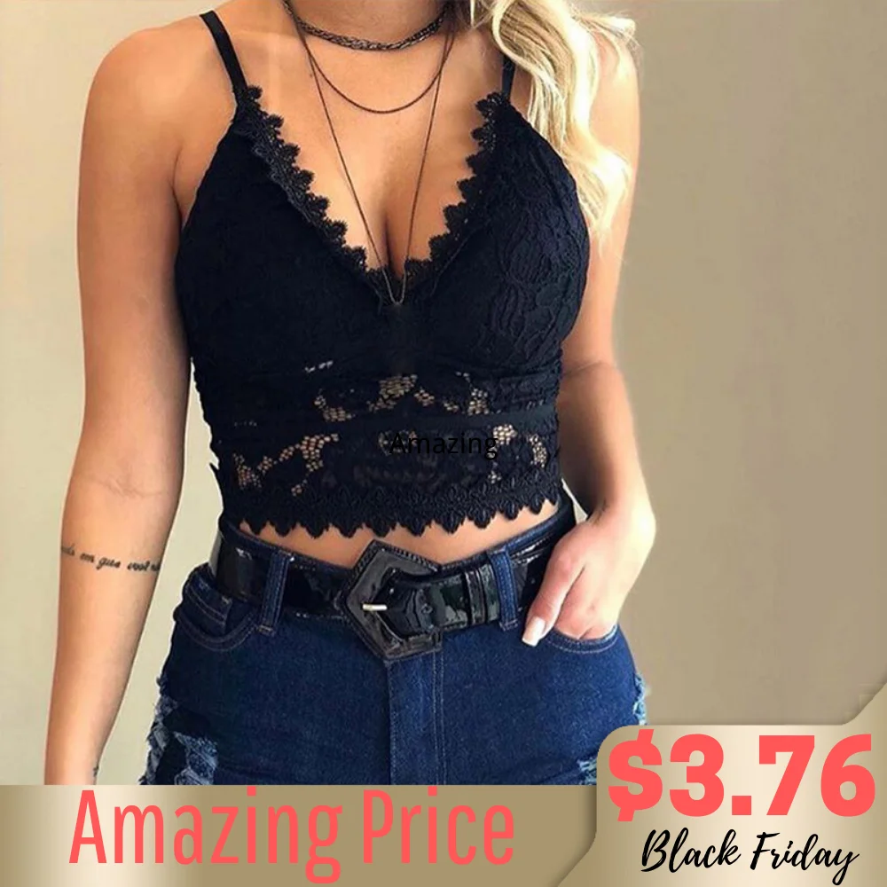 Женский укороченный топ кружевной жилет большого размера летний бюстгальтер без