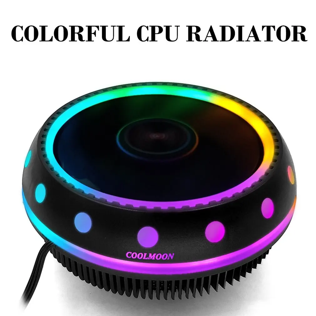 

Desktop Computer For MAD Interl CPU Radiator Colorful Luminous Fan LED Streamer Silent CPU Fan Cooling