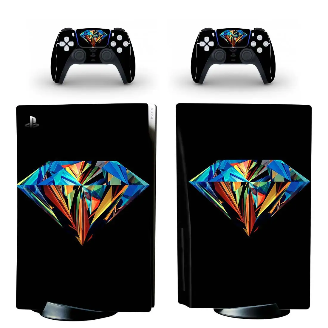 

Алмазные наклейки для консоли Playstation 5 и 2 контроллера