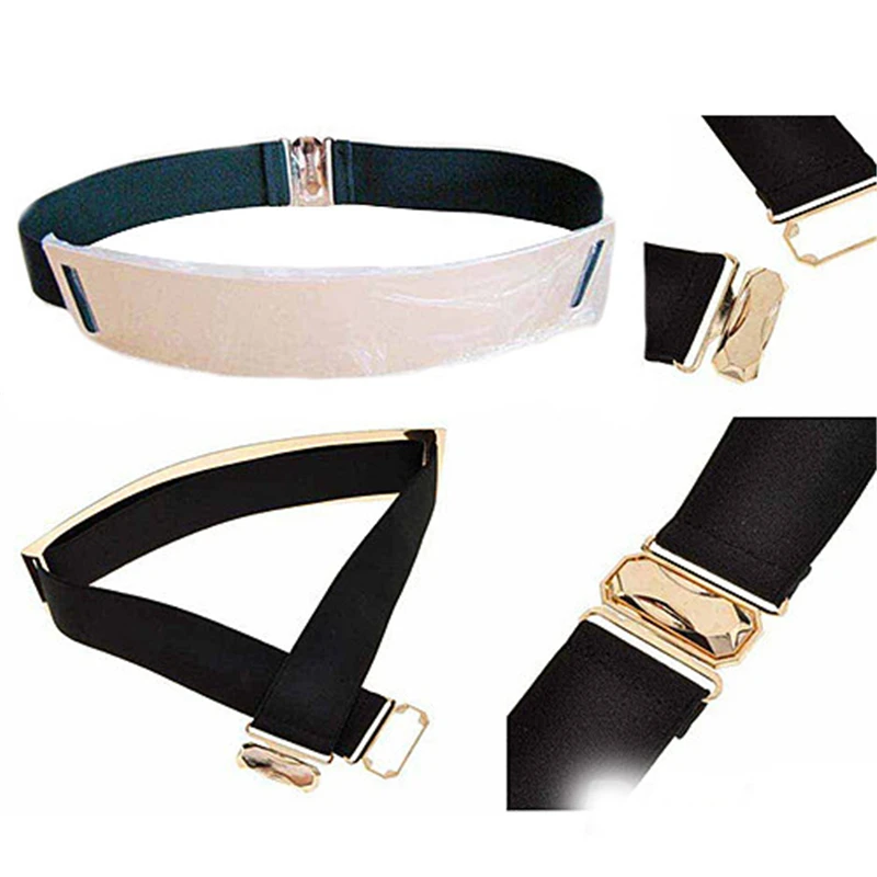 4 см Новый женский металлический эластичный пояс на талию поясной кошелек