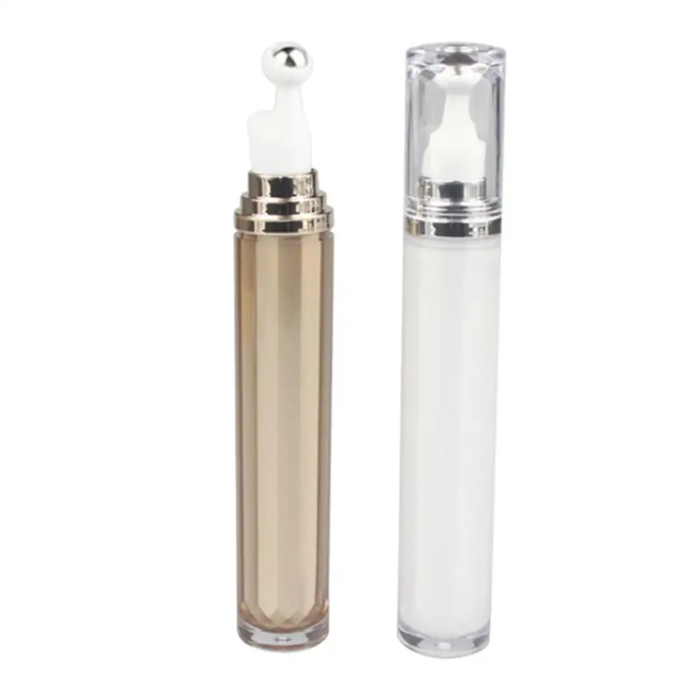 Пустая акриловая многоразовая бутылка для крема глаз 20 мл со стальным шариком