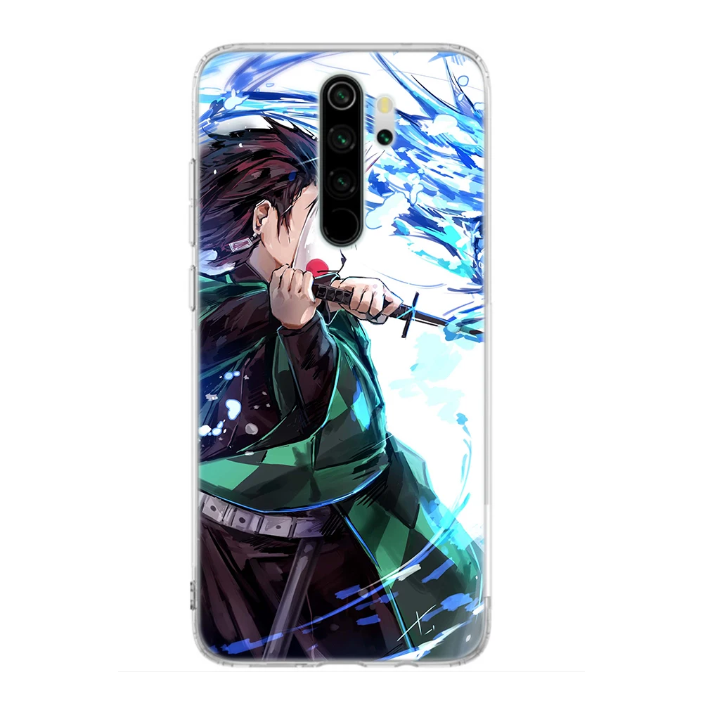 

Silicone Case for Xiaomi Redmi Note 8T 9S 6 7 8 Pro 9 Pro 6A 7A 8A 9A 9C K20 K30 Pro Cover Anime Demon Slayer Kimetsu no Yaib