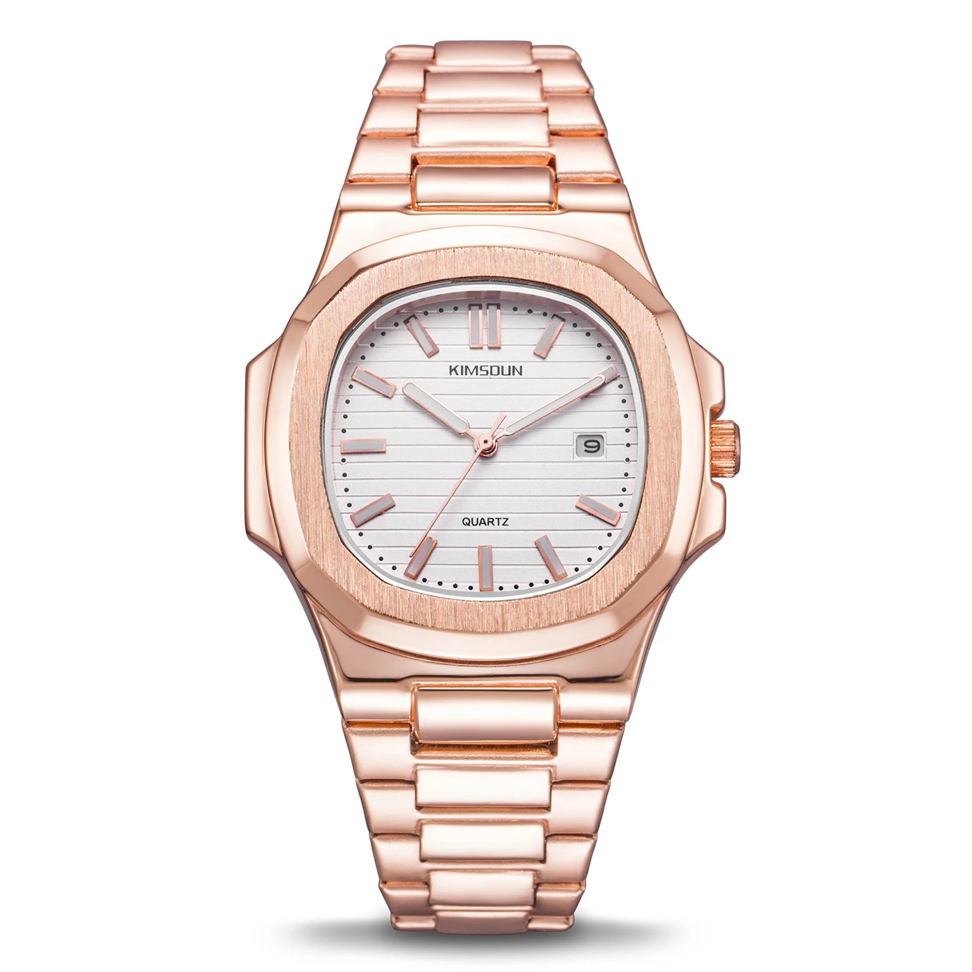 man watch 40mm Швейцарские часы мужские люксовый бренд море Nautiluses Женева календарь из нержавеющей стали Кварцевые часы с подсветкой rolexable золотой - Цвет: man watch 40mm