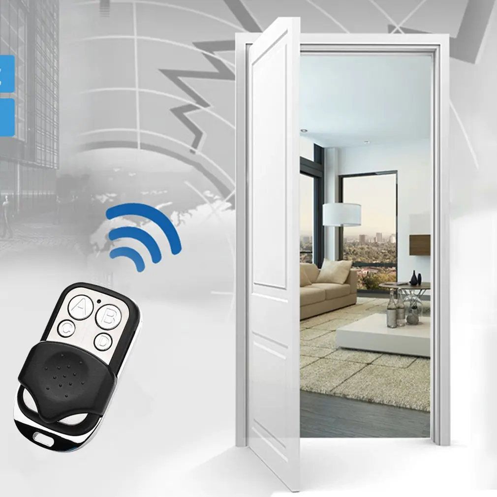 Wireless RF Remote Control Door Key Controller 4 Channel ABCD 433 MHz Electric Gate Garage Learning/Fixed Code | Обустройство дома