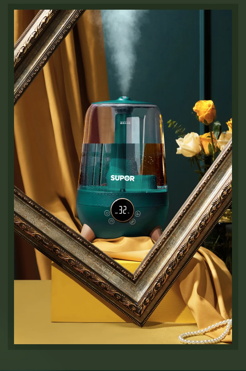 

zq Humidifier Household Bedroom Small Air Desktop Heavy Fog Indoor Aromatherapy Office Pregnant Mom and Baby