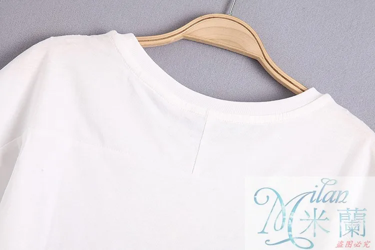 Летняя сексуальная свободная футболка с коротким рукавом длиной до плеча