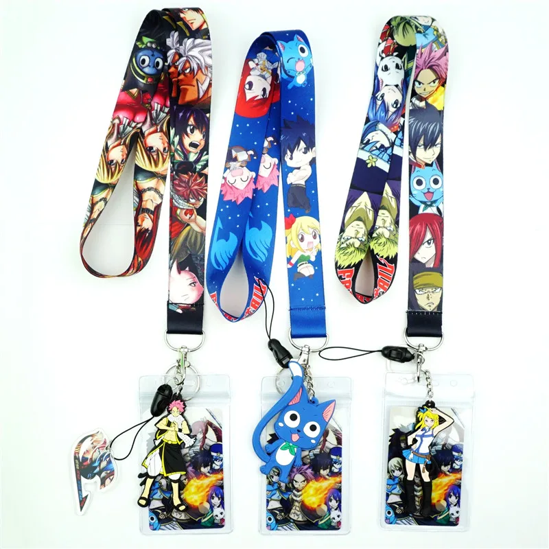 Брелок для ключей мультяшный шнурок на шею с героями аниме USB удостоверения