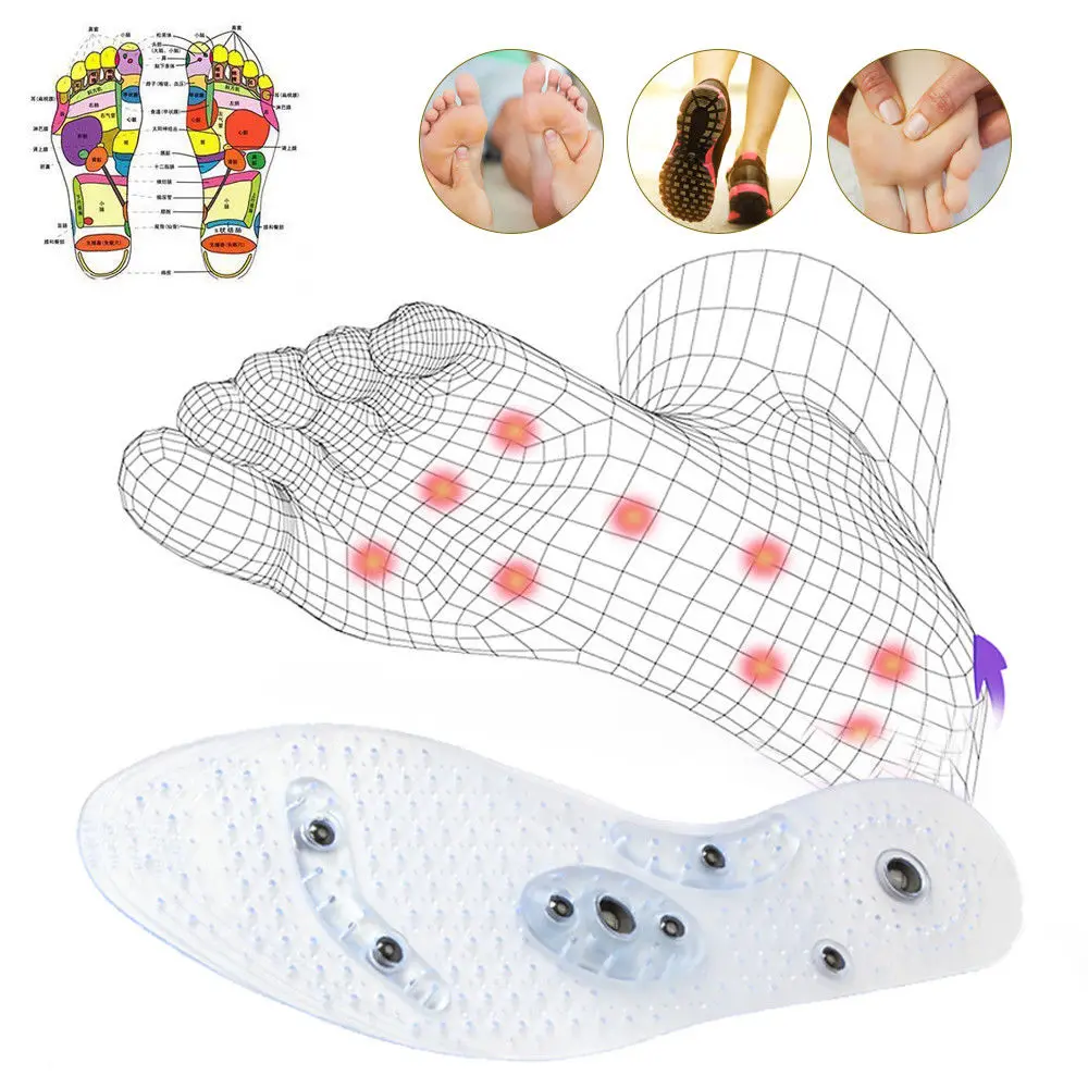 Массажные стельки для обуви магнитотерапия антицеллюлитный обезболивающий