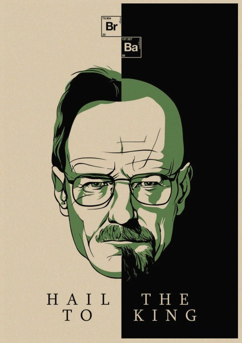 Breaking Bad movie ретро постер винтажный крафт бумага Ретро постеры Настенная Наклейка