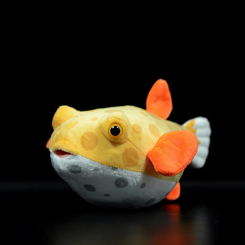Реальная жизнь Pufferfish плюшевые игрушки Реалистичные морские животные Puffers мягкие игрушки аквариумные рыбки Мягкая куколка подарки для детей
