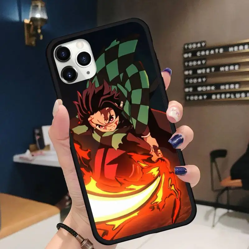 

Demon Slayer Anime Comics Phone Case for iPhone 11 12 pro XS MAX 8 7 6 6S Plus X 5S SE 2020 XR Soft silicone