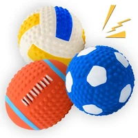 3pcs soft squeaky dog toys for small dogs and medium dogslatex squeaky dog balls