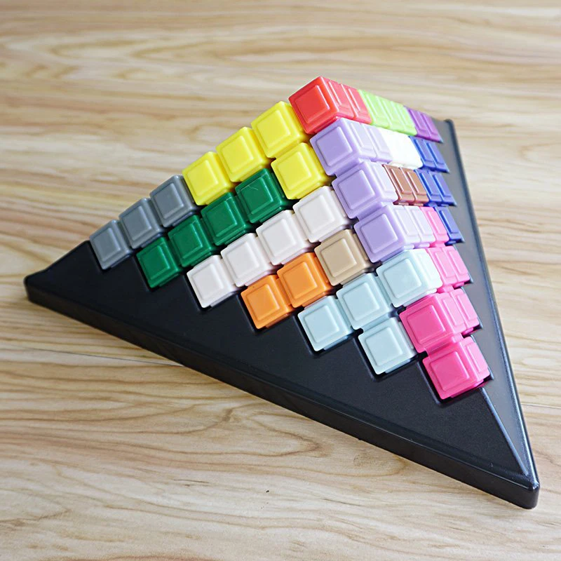 

Умные строительные блоки в виде пирамиды, интеллектуальный волшебный блок, стимулирующий IQ логическое мышление, обучение, детские развиваю...