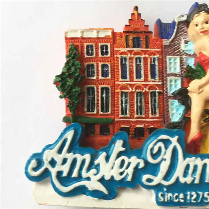 Личи Нидерланды Амстердам магнитная наклейка на холодильник известный ландшафт