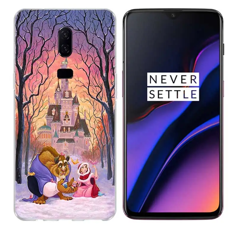 Красавица и Чудовище роскошный Мягкий ТПУ силиконовый чехол для телефона OnePlus One