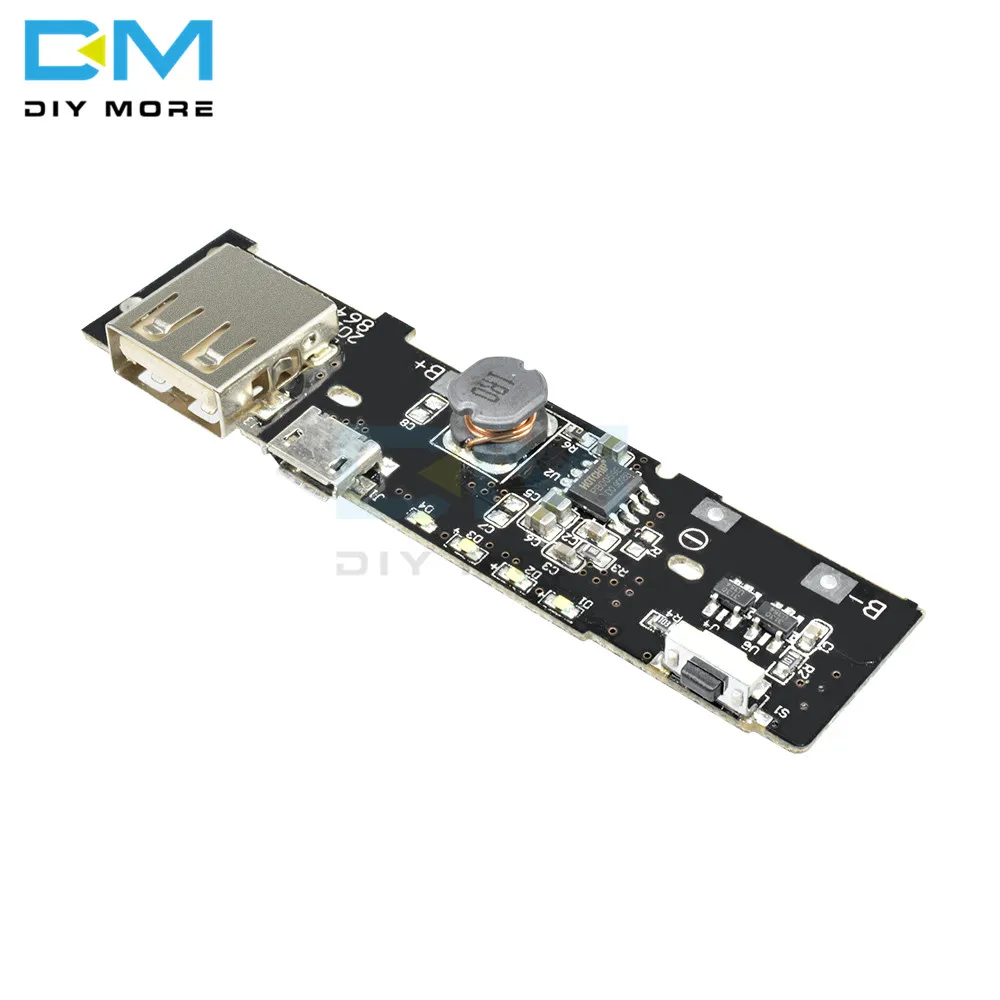 5V 2.1A зарядное устройство модуль зарядки плата PCB Повышающий Модуль питания DIY 18650 батарея