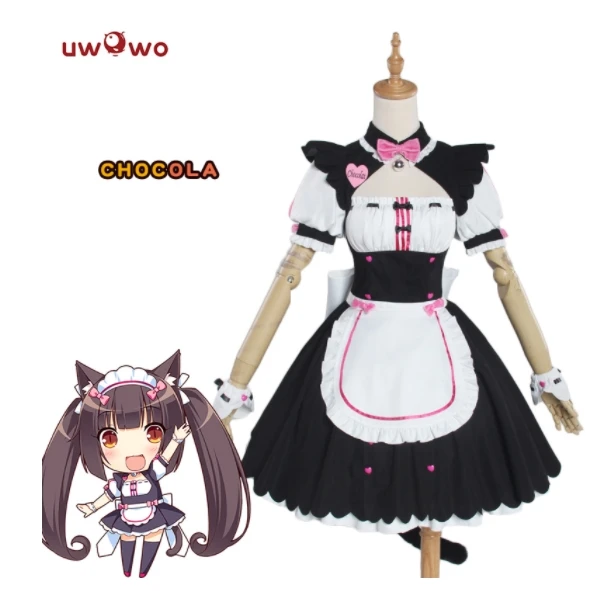 Вечеринка Chocola NEKOPARA Косплей Chocolahalloween Vanilla Maid Dress Костюм Cat Neko Girl Женский Игра