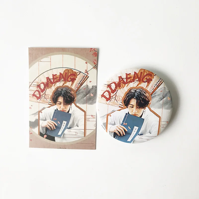Wholesale Kpop Bangtan Boys Ddaeng Photo Brooch Badge Button Pin Badges For Clothes Backpack Decoration | Канцтовары для офиса и